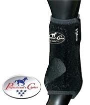 Professionals Choice Equine Sports Medicine Ventech Elite Rear Leg Boot, Pair (Medium, Black)
