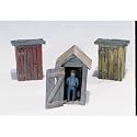 HO 3 Outhouses & Man