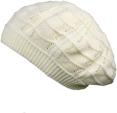 sur la tete Knit Beret (1-Size, Off White)