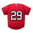 CAPerz - Baseball Jersey No. 29 - Red/White/Blue