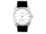 Image of French Connection FC1043S Gents Round White Dial Black Leather Strap Watch