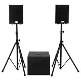 Gemini XTR-500 Complete Powered Speaker System (2 Loudspeakers, 1 Subwoofer)