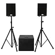 Gemini XTR-500 Complete Powered Speaker System (2 Loudspeakers, 1 Subwoofer)