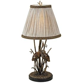 Maitland-Smith Antique Brass Heron Table Lamp by Maitland-Smith