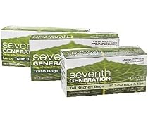 Seventh Generation Recycled Trash Bags - 13 Gallon (2 Boxes) 60 Bags