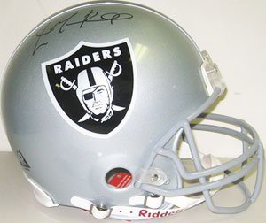 JaMarcus Russell Signed Oakland Raiders Riddell Full Size Pro Line Authentic Helmet