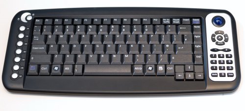 Childrens Toyshop  Electronics : Keysonic 616RF 2.4GHz Wireless media centre keyboard with built in trackball mouse