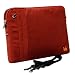 CaseCrown Faux Suede Protective Sleeve with Shoulder Strap and Pocket (Tomato Red) for Acer Aspire One Pro 11.6-inch Netbook