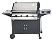 Elite Black 4 Burner Stainless Steel Barbecue - FREE DELIVERY