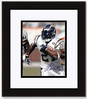 Ladainian Tomlinson Autographed San Diego Chargers 8x10 Photo- Custom Framed