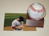 Dustin Pedroia Boston Red Sox Signed Autographed Baseball & Wood Case Authentic Certified Coa