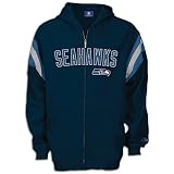 Seahawks Reebok Men's NFL Fleece Full-Zip Jacket ( sz. L, Navy : Seahawks )