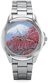 Personalized Gifts Cherry Blossom Tree Stainless Steel Watch