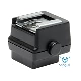 Seagull SC-5 Hot Shoe Adapter to Standard Flash Shoe with PC Connection - for Konica Minolta Maxxum & Sony Alpha Digital SLR Cameras