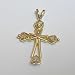 14K Diamond Cross Pendant