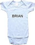 BRIAN - Name-Series - White, Blue or Pink Onesie / Baby T-shirt