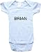 BRIAN - Name-Series - White, Blue or Pink Onesie / Baby T-shirt