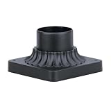 Westinghouse #67901 6 SQ Black Post Mount