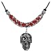 Siam Red Crystal Hemalyke Skull Necklace MADE WITH SWAROVSKI ELEMENTS
