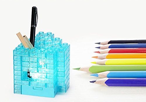EasTree® Elecbank Creative Building Blocks DIY Toy Bricks Nightlight Decorative Light for Kids DIY Toy and Bedroom Decoration (Blue)