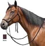 Mustang Nylon Bitless Bridle w/Reins Black