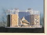 Duncraft 74405 Songbird One Way Mirror Window Bird Feeder