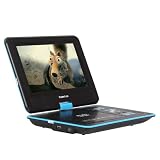 Koolertron 9 Inch Portable DVD Player with TV USB Card Reader Radio Games Swivel LCD- GREAT PROMOTION (Blue)