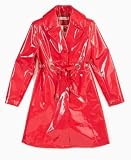 Via Spiga Girls Belted Patent Trench