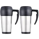 Set of 2 Thermos Stainless Steel 14-oz. Travel Mugs