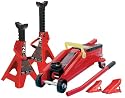 Torin T82001 2 Ton Trolley Jack with Stand and Wheel Chock