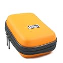 Ex-Pro&reg; Orange Water & Shock Proof Digital Camera Case Bag CR9258H for Samsung Digimax 200, 360, 370, 430, 530, A4, A5, A6, A7, A400, ES19, ES20, ES55, ES60, EX1, IT100, L301, L310W, NV11, PL60, PL70, PL100, PL150, S850, ST50, ST350, ST500, ST550, ST5000, ST5500, ST6500, U-CA3, U-CA5, U-CA401, U-CA501, V5, v6, V700, V800 V4000, WB550, WB600, WB650, WB700