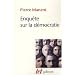 Enqu�te sur la d�mocratie : Etudes de philosophie politique
