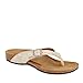 Vionic Isabeal Womens Toe-Post Orthotic Sandal Taupe Patent Snake - 8