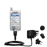 Gomadic for the PalmOne palm Treo 650 - International Wall / AC Charger for the PalmOne Treo 650 - Gomadic Brand w/ TipExchange Technology
