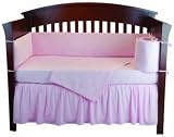 Tadpoles Dimple Velour Crib Set, Pink