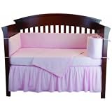 Tadpoles Dimple Velour Crib Set, Pink by Tadpoles