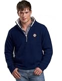 NCAA University of Illinois Kashwere U Unisex Half Zip Pullover with Contrasting Collar