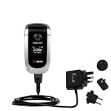 International Wall / AC Charger for the Samsung PM-A840 - Gomadic Brand w/ TipExchange Technology