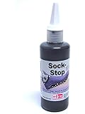 Sock Stop Non Slip 3D Fabric Textile Liquid Paint Sole Grip Protection 100ml (Black)