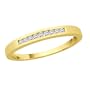 14K Yellow Gold 0.09 ct. Diamond Wedding Band
