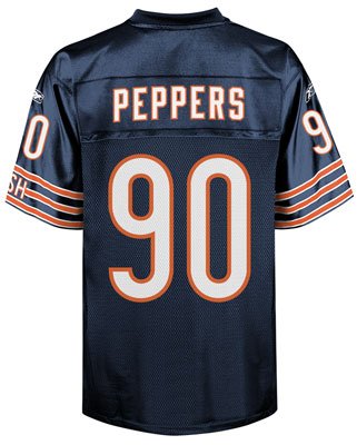 Chicago Bears Kid's NFL Team Color Replica Football Jersey Navy #90