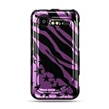 Hard Snap on case With BLACK PURPLE ZEBRA Design faceplate Sleeve Cover for ....
