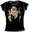 Audrey Hepburn GLITTER BREAKFAST Sheer Juniors Tee