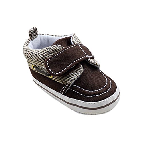 Weixinbuy Toddler Baby Boy Cotton Soft Sole Buckle Prewalker Crib Shoes M