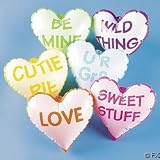 12 Inflatable Mini CONVERSATION HEART Valentine's Day PARTY DECORATIONS/DECOR/INFLATES/LOVE 5
