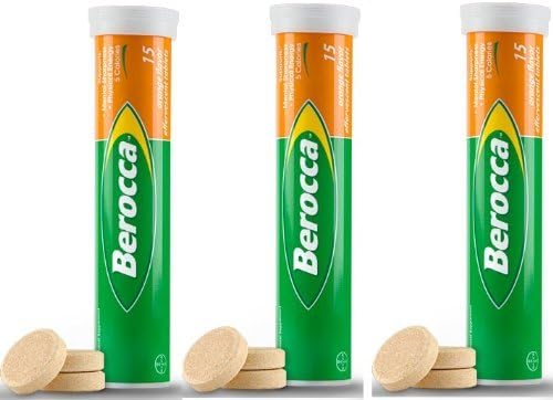Berocca Vitamin B Orange Effervescent 45 Tablets (15 X 3) by Bayer Healthcare EDI