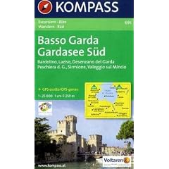 Basso Garda - Gardasee S�d: Wanderkarte mit Radrouten. GPS-genau. 1:25 000