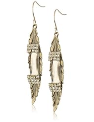 Lenora Dame "Romantic" Fancy Feather Drop Earrings