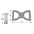 Figure-8 Cast Iron Burner Straight Venturi