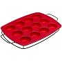 KitchenAid 12-Cup Muffin Pan with Wire Sled, Red